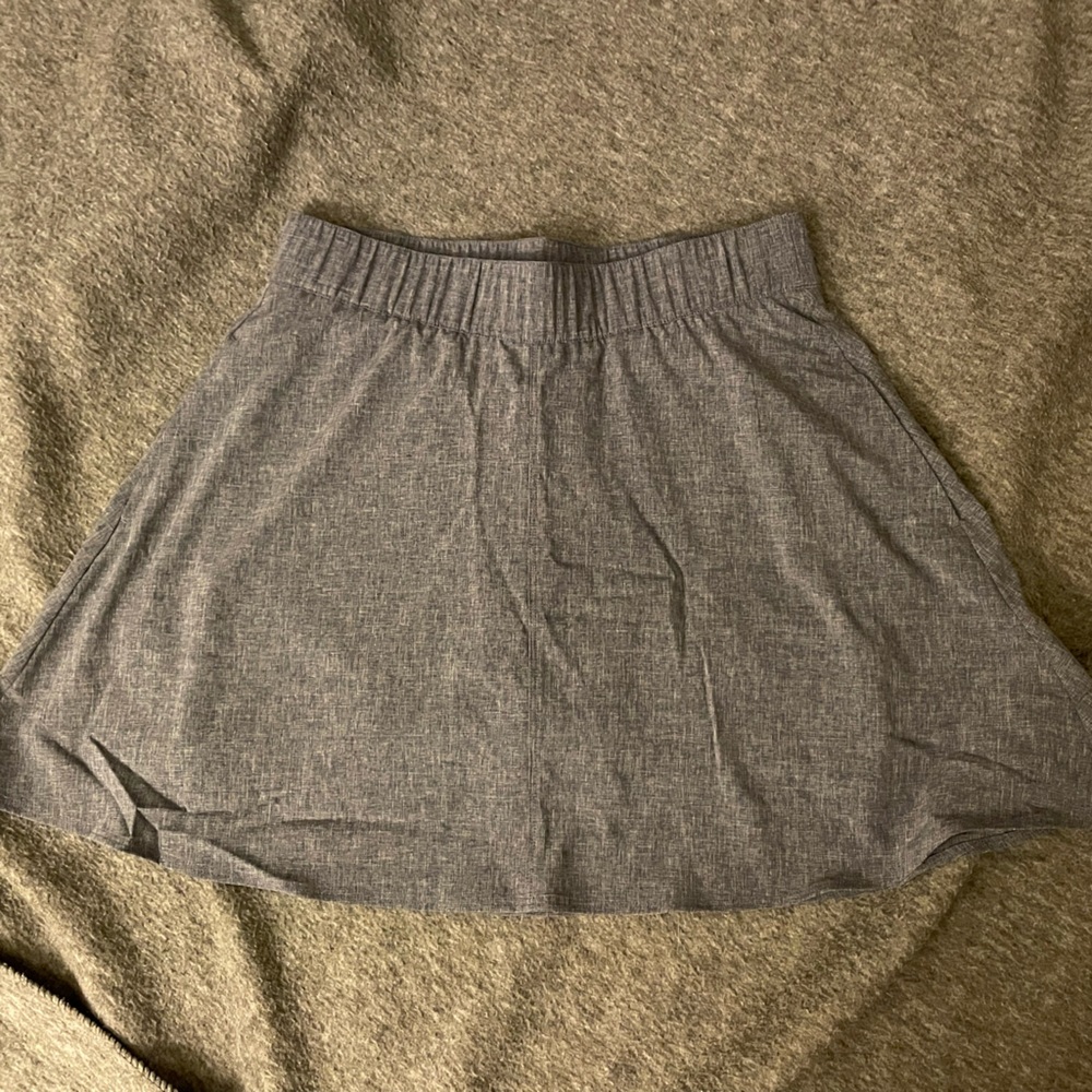Talbots Tennis Skort - Chambray Circle Skort w/Pockets + Bike Shorts Sz S